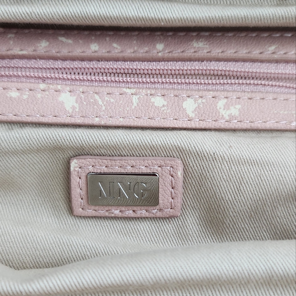 NWT Mango MNG Straw Wooden Clutch/ Wristlet Bag - Picture 7 of 9